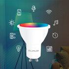 3X Żarówka LED GU10 5W = 40W RGB CCT Ściemnialna Inteligentna WiFi LUMILED lampa reflektorowa, 450 lm, neutralna barwa