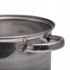 Garnek wysoki duży stalowy rosół bigos 13 L GAZ indukcja kamille naczynie nierdzewne z pokrywą, na kuchenkę ceramiczną