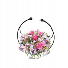 Metalowy księżyc 35 CM – baza florystyczna do stroików i dekoracji czarny podstawa do kompozycji kwiatowych, podkład do
