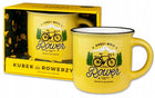 Zestaw na prezent dla rowerzysty kubek i skarpetki kręci mnie rower e-bike ceramiczny czarny 330 ml do kawy i herbaty