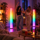 Lampa Stojąca Podłogowa Tuba Muzyczna LED RGBW Pilot Wielokolorowa 100cm oświetlenie dekoracyjne do salonu, sypialni i