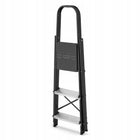 Drabina aluminiowa stalowa domowa higher 3 stopnie 150 kg mocna schodki do prac na wysokości, podest 44 cm, wysokość