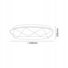 Plafon LED galaxy 17W 2250lm 4000K 33cm Goldlux lampa sufitowa okrągła, zintegrowane źródło światła, biała