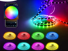 Zestaw Taśma LED RGB kolorowa 6m Bluetooth aplikacja mobilna muzyka + pilot oświetlenie dekoracyjne do salonu i
