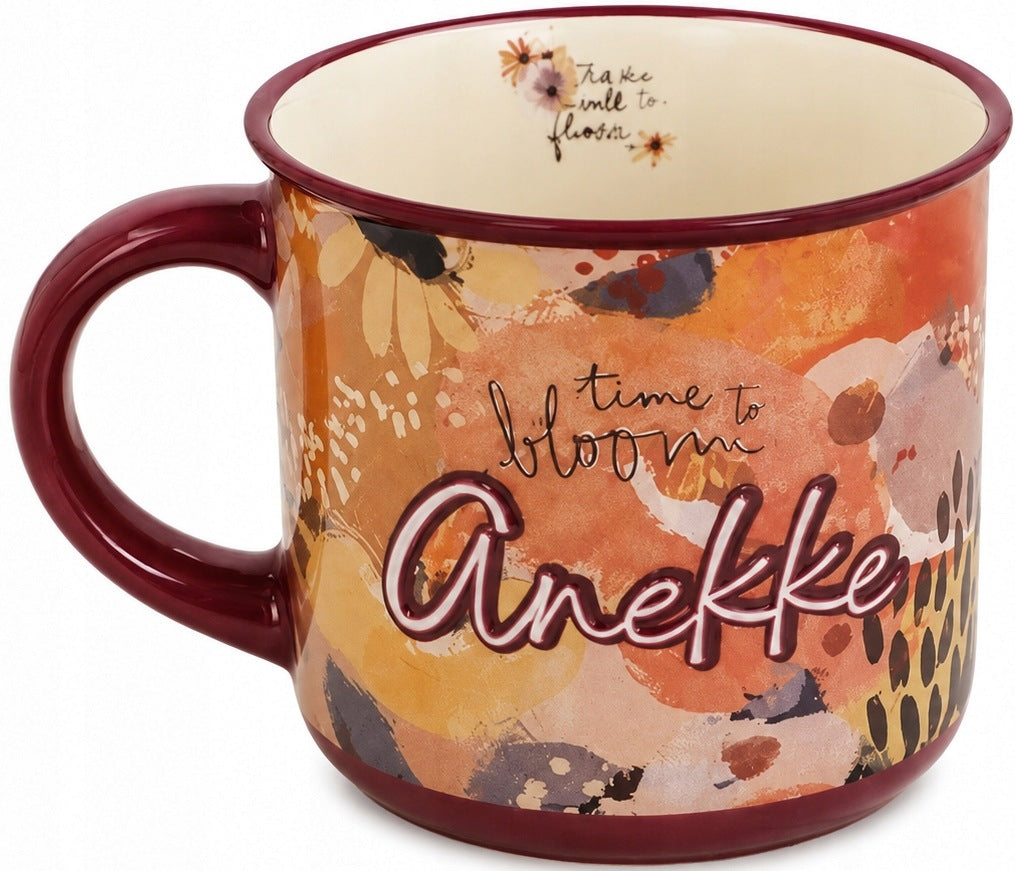 A244 porcelanowy kubek Anekke 360ml Tulip Orchestra z dziewczynką do kawy i herbaty, można myć w zmywarce, opakowanie