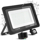 Halogen LED 150W lampa reflektor zewnętrzny budowlany slim mocny naświetlacz IP66 12000 lm zimne białe światło 6500K