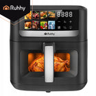 Air Fryer Frytkownica Beztłuszczowa Ruhhy AirCrisp 8l + 8 Programów Okienko czarny
