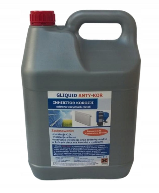 Inhibitor korozji rdzy Gliquid pompy ciepł aCO C.O 5L 1:50 płyn