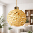 Klosz Abażur Bambus Rattan Beż Boho E27 Kula 20cm do Lamp solo owanie beżowy
