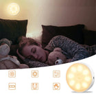 6X lampka nocna LED z czujnikiem ruchu bezprzewodowa lampa ścienna magnes do szafy, garderoby, przedpokoju i schodów