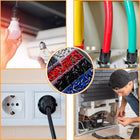 Tulejki końcówki izolowane kabli przewodów zaciskowe 1200 sztuk kolory do montażu instalacji elektrycznej, zaciskania