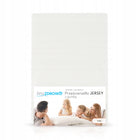 Prześcieradło jersey 100% bawełna z gumką grube 80x200 naciągane na materac do 25 cm, białe