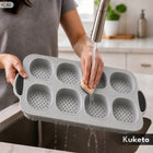 Forma do pieczenia bułek Blacha Silikonowa Perforowana non-stick 8 sztuk do wypieku pieczywa i bagietek, można myć w