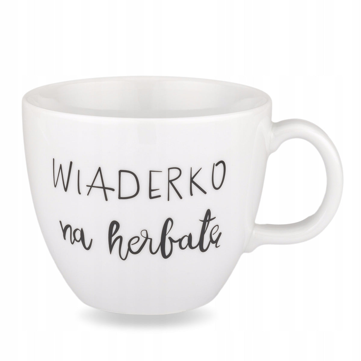 Kubek 1l Litrowy Duży Napis Wiaderko na Herbatę Porcelanowy Biały Prezent do kawy i naparów, personalizowany, można myć
