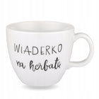 Kubek 1l Litrowy Duży Napis Wiaderko na Herbatę Porcelanowy Biały Prezent do kawy i naparów, personalizowany, można myć