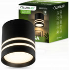 Oprawa Halogenowa Sufitowa Spot Tuba LED GU10 Spot Lampa Natynkowa Okrągła czarny reflektor punktowy 12 W, 8 × 10 cm