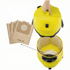 10x WORKI DO ODKURZACZA KARCHER WD3 200 MV3 SE 4001 PAPIEROWE WZMOCNIONE wkłady filtracyjne, zbieranie kurzu i pyłu