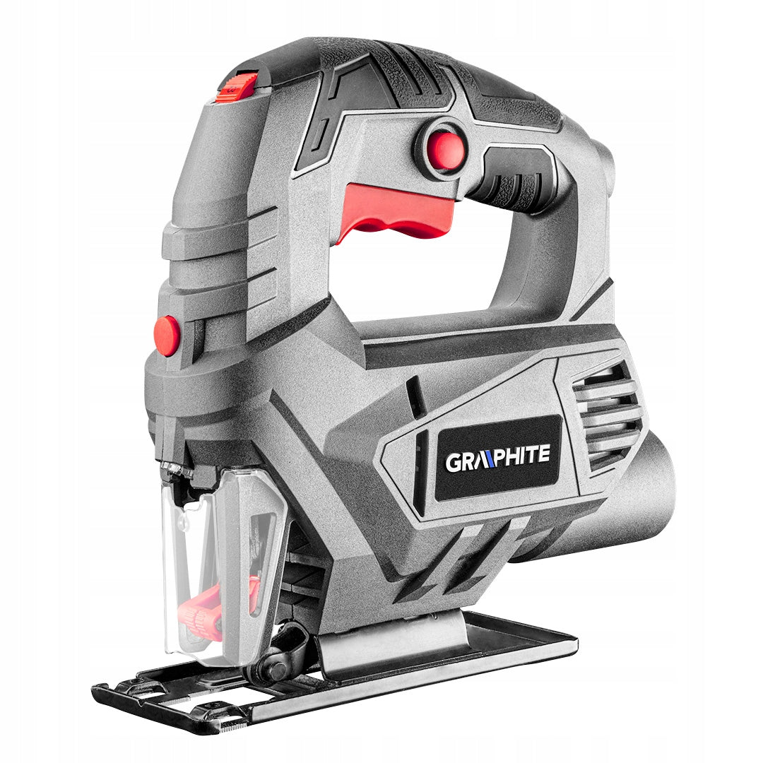 Wyrzynarka 450W ilość suwów 0-3000 GRAPHITE 58G047 do cięcia drewna i metalu, brzeszczot z chwytem T, głębokość cięcia
