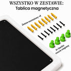 Metalowa Tablica Magnetyczna na Magnesy z Podróży na Ściane 60×90 cm Czarna do mocowania notatek, organizer ścienny