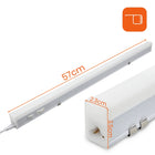 Lampa Listwa Oprawa LED Pod Szafkowa 57cm 3 Barwy Światła Włącznik 230V oświetlenie meblowe do kuchni nad blat 810 lm 9