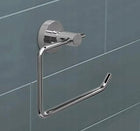 Uchwyt na papier toaletowy do łazienki WC metal srebrny wieszak ścienny ścienne