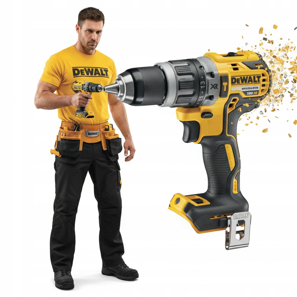DEWALT WIERTARKO-WKRĘTARKA UDAROWA 18V 70NM DCD796N ORYGINAŁ bezszczotkowa, akumulatorowa do wiercenia i wkręcania