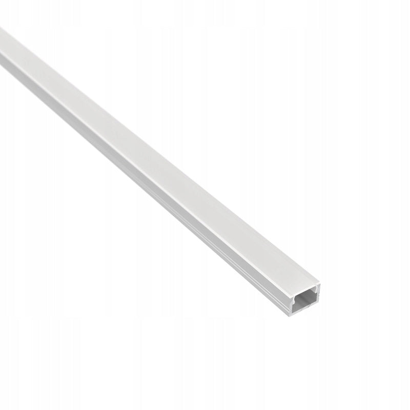 Profil aluminiowy line micro 2m klosz mleczny do taśmy LED, kanał montażowy, osłona rozpraszająca światło