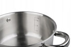 Garnek stalowy nierdzewny na gaz i indukcję Ø18 cm, pojemność 2,1l KINGHoff naczynie kuchenne, powłoka