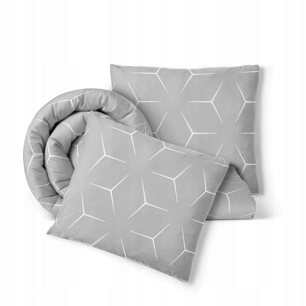 Pościel z Kory 160x200 + 2x70x80 Bawełna 100% Bielawa Produkt Polski - mila Poszwa na kołdrę i poszewki, kwiatowy wzór