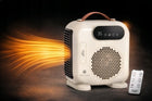 Termowentylator z termostatem farelka pilot grzejnik elektryczny 2000W LCD beżowy