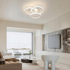 Lampa Sufitowa LED Okrągły Żyrandol Ring Biały Nowoczesny 40W 4500K oprawa do salonu, do jadalni, 3 punkty światła