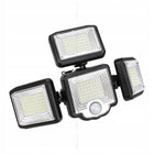 Lampa Solarna LED Czujnik Ruchu Zmierzchu Naświetlacz Zewnętrzny + Pilot reflektor ogrodowy IP65 6000 K zimna biel do