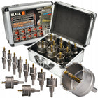 Otwornice widiowe wiertła koronki do metalu 10PC 16-53 black tools piły koronowe do aluminium, stali i tworzyw