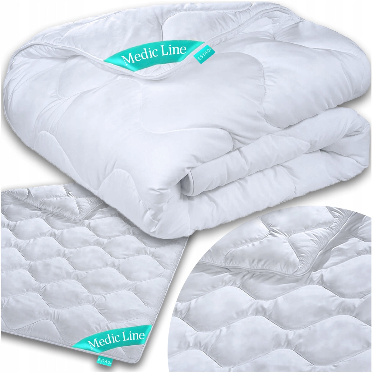 KOŁDRA 140x200cm MEDIC LINE - ANTYALERGICZNA - CAŁOROCZNA - PRODUKT POLSKI wypełnienie silikonowe, poszycie
