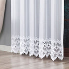 FIRANKA GOTOWA KOMPLET FIRAN BALKONOWYCH KRÓTKA 300x160 + DŁUGA 200x250 biała dekoracja okienna żakardowa na żabki do