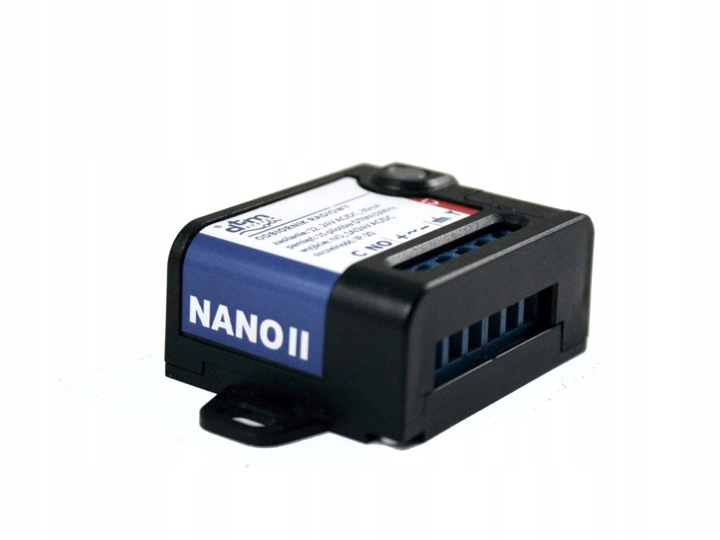 DTM Radioodbiornik nano 1-kanałowy 24V 15 pilotów odbiornik radiowy do bramy 433 MHz