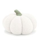 Poduszka dekoracyjna dynia 30 CM miękka 3D boucle jesienna halloween jasiek ozdobny do salonu, beżowa, wypełnienie