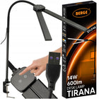 Lampka Biurkowa LED Na Biurko Szkolna Lampa Kreślarska do Biura 14W CCT ściemniana, z zaciskiem, czarna, 82 cm