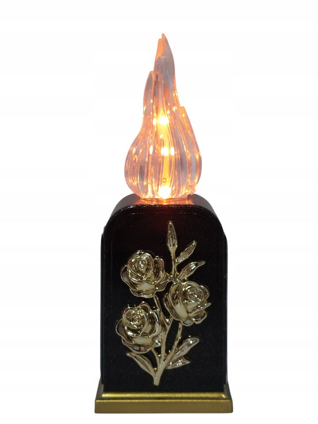 Wkład LED do znicza solarny efekt płomienia wkłady solar płomień flower lampka nagrobna na baterie, 336 h działania