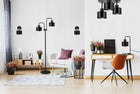 Lampa sufitowa żyrandol Plafon Metalowa LOFT LED 3xE27 czarna 382-E3 SPOT czarny
