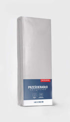 Prześcieradło mikrosatyna z gumką 140x200 janoszare na materac do 25 cm, poliester, certyfikat oeko-tex Standard 100