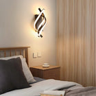 Lampa ścienna kinkiet LED wewnętrzny 22W 3000K-6000K do sypialni, salonu oprawa naścienna beżowa biała 33 cm klasa a