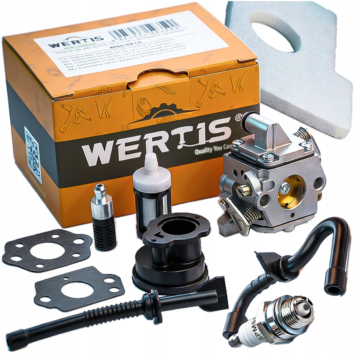 GAŹNIK DO PIŁY STIHL MS180 017 018 MS170 typ ZAMA - ZESTAW FILTRY ŚWIECA układ paliwowy, część zamienna, pilarka