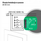 Interfejs 4 wejść RNW-01 WiFi dopuszkowy Zamel supla sterownik 4-kanałowy do automatyki domowej, moduł smart home