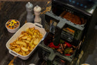 Frytownica beztłuszczowa AIR fryer frytkownica 2x5L 2 komory podwójna dual czarny