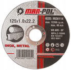 50 szt tarcze do cięcia metalu 125mm tarcza inox 125x1 100% dobra jakość aluminium, żeliwo, metale kolorowe, stal