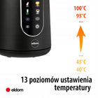 Czajnik elektryczny 2200W 1,7 l 5 zapisanych programów czarny Eldom C550 1.7 l 2200 w metal, tworzywo sztuczne