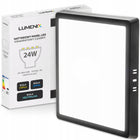 Panel Plafon Sufitowy LED Natynkowy Kwadrat 24W 2160lm Nie Mruga CCD Czarny lampa do salonu kuchni, oprawa 28 cm z