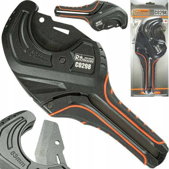 Obcinak nożyce do cięcia RUR PEX PCV PP PU PE teflon stal SK5 63 MM solidne ręczne narzędzie hydrauliczne instalacyjne