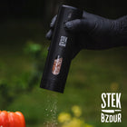 2x Elektryczny Młynek do Mielenia Pieprzu i Soli akumulator USB Ceramiczny 25 w tworzywo sztuczne mielenie przypraw